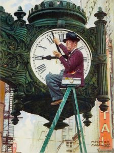 Cover Illustration for a 1945 Saturday Evening Post by Norman Rockwell