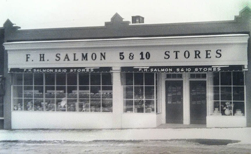 Bernardsville store in the 1940's renamed F.H.Salmon Stores