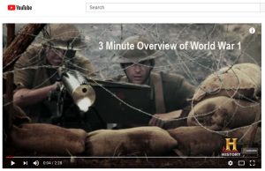 3 Minute Overview of WW1